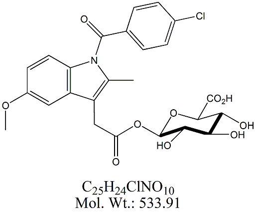 Indomethacin Acyl-β-D-Glucuronide